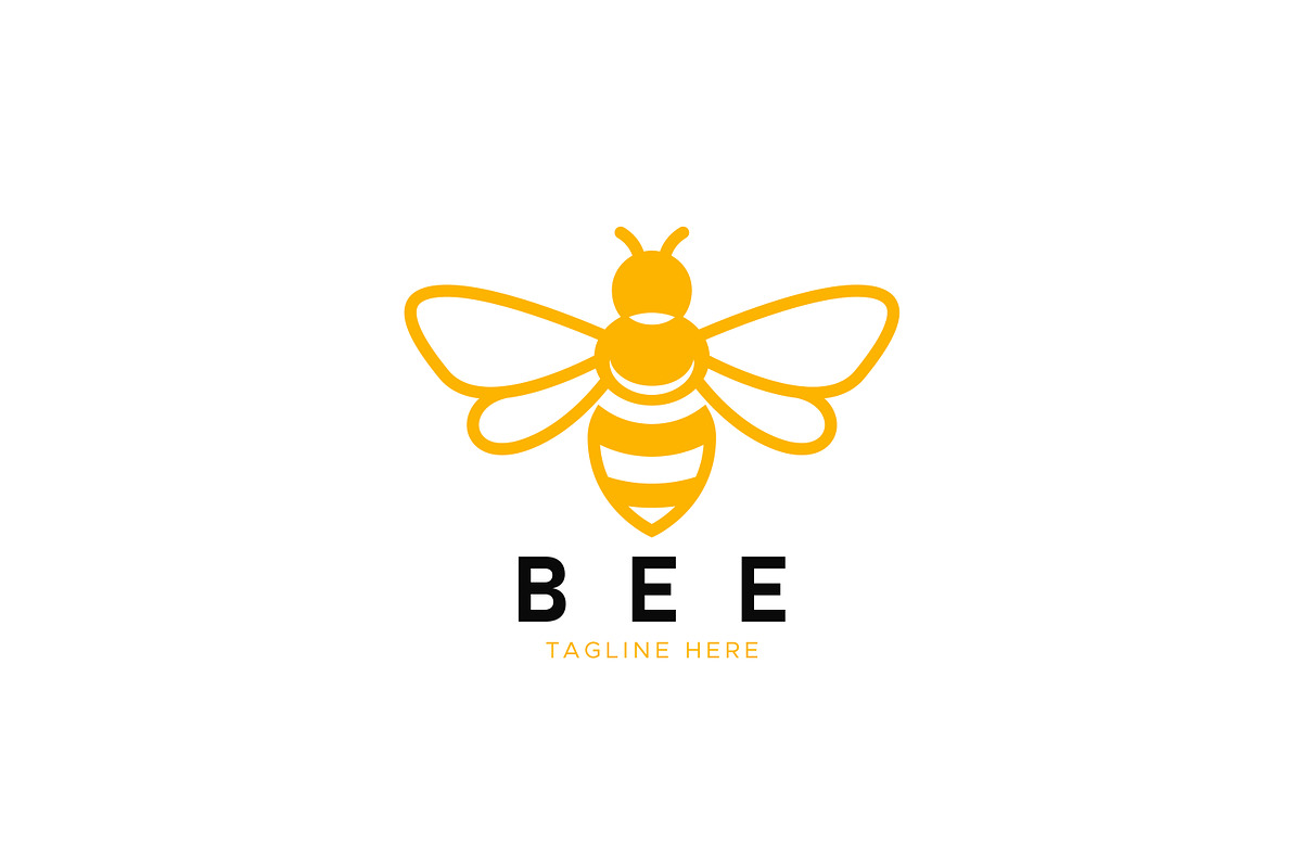 Honey Bee Logo Yellow Symbol, a Branding & Logo Template by Signatoro (Photo 1 of 3)