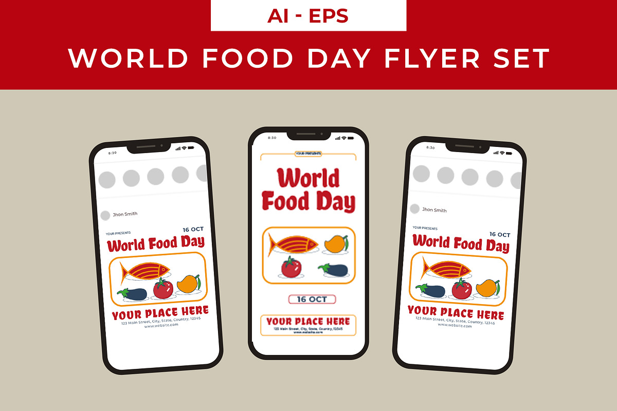 Food Day Flyer Set, a Flyer Template by Lakhan1998 (Photo 2 of 2)