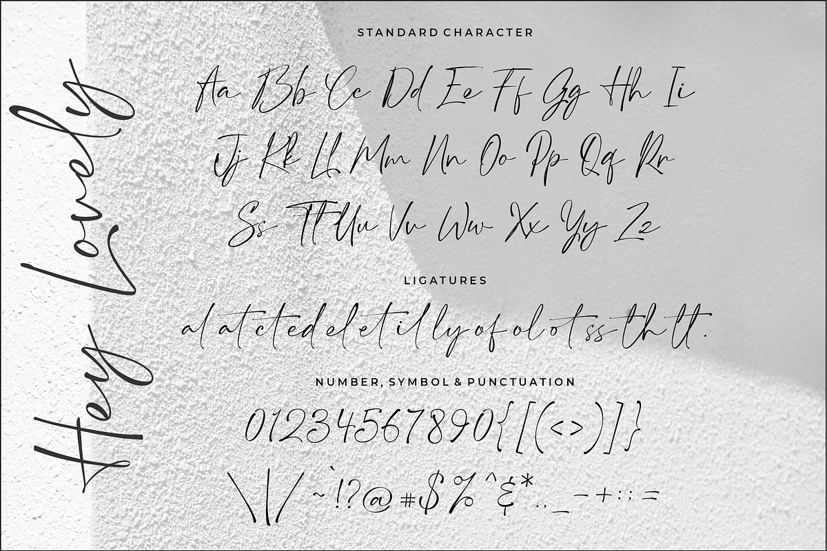 Hey Lovely - Chic Calligraphy, a Script Font by 50Fox (Photo 14 of 17)