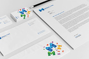 M Media Stationery + Logo, a Stationery Template by PSDFY (Thumbnail 3 of 5)