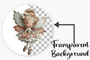 Watercolor Whimsical Fairy Clipart, an Illustration by Canvas Craft (Thumbnail 3 of 8)