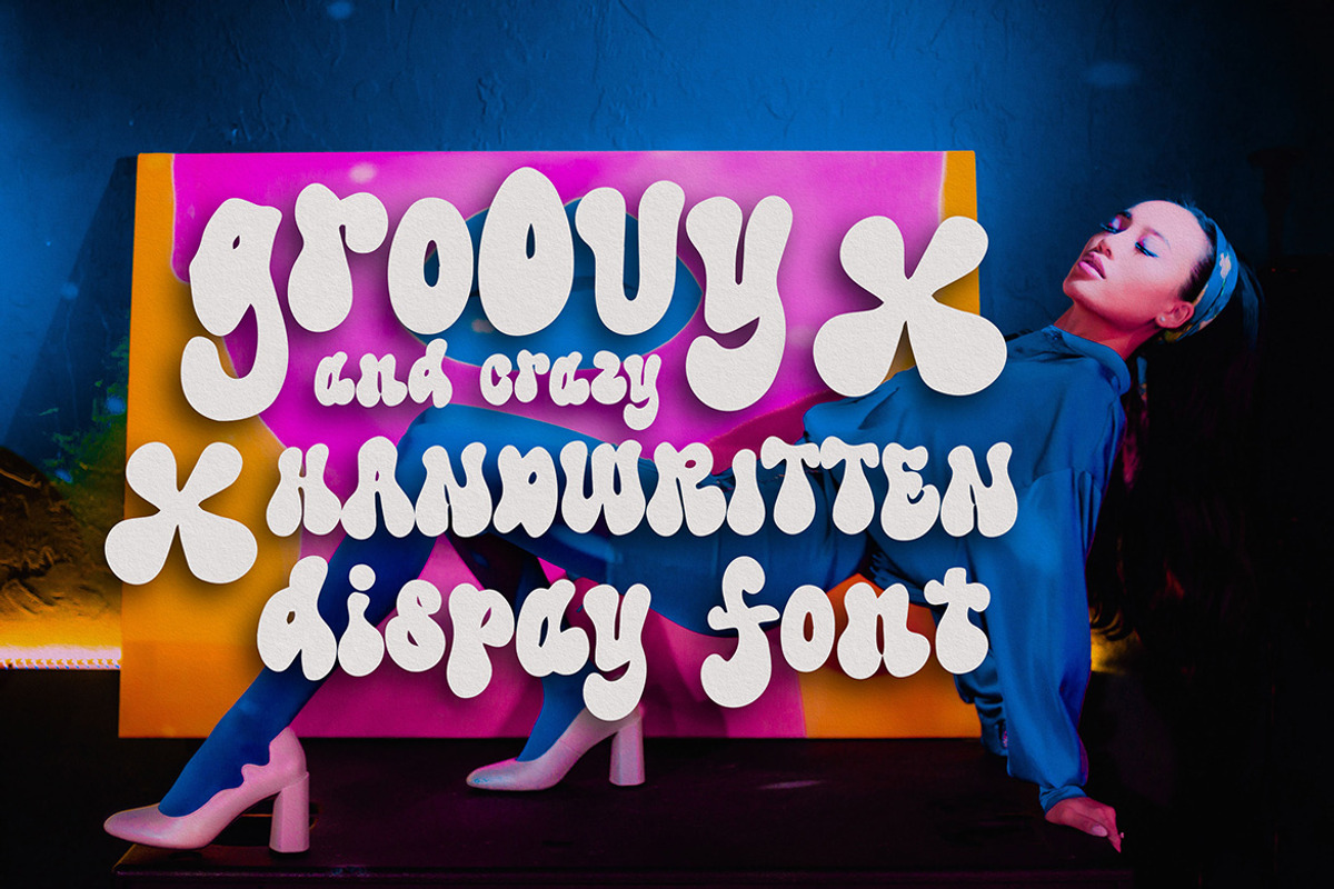 Eighties Party - Bubble Retro Font, a Font by Deeezy (Photo 6 of 6)