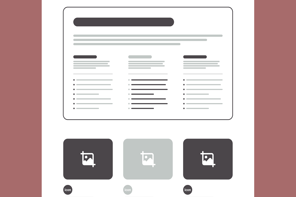 Wireframe Landing Page Design, a Wireframe Template by MightyDesign (Photo 6 of 10)