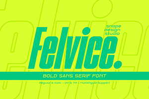 Felvice - The Bold Font