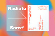 Radiate-Sans Font Family, a Sans Serif Font by Sundance Tipografia (Thumbnail 1 of 16)