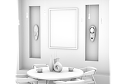 Mock up 3d ethno interior, a Print Template by Larser (Thumbnail 2 of 2)