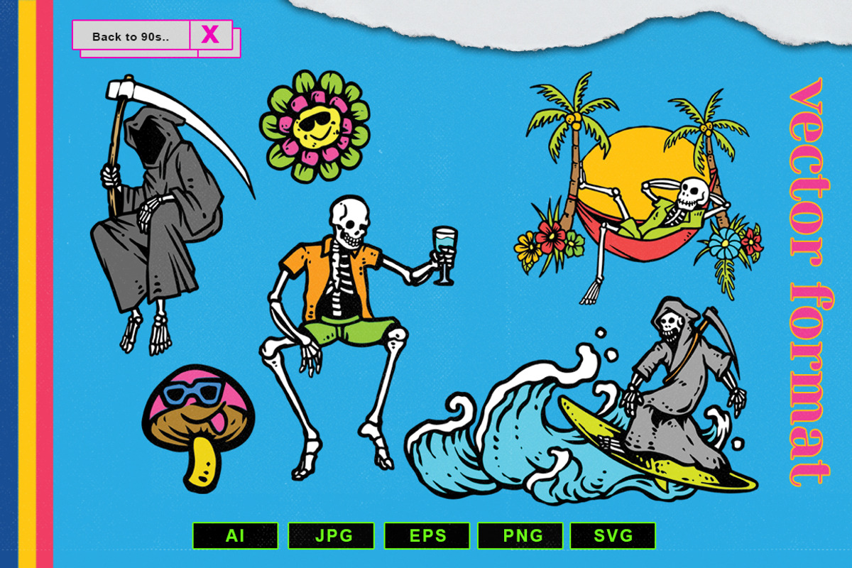 Back to the 90s T-Shirt Designs, an Illustration by TSV Art Collective (Photo 23 of 35)