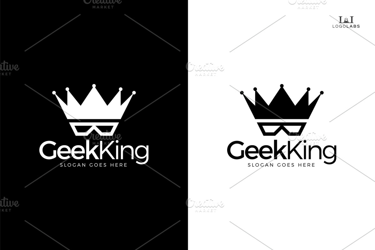 Geek King Logo, a Branding & Logo Template by LogoLabs