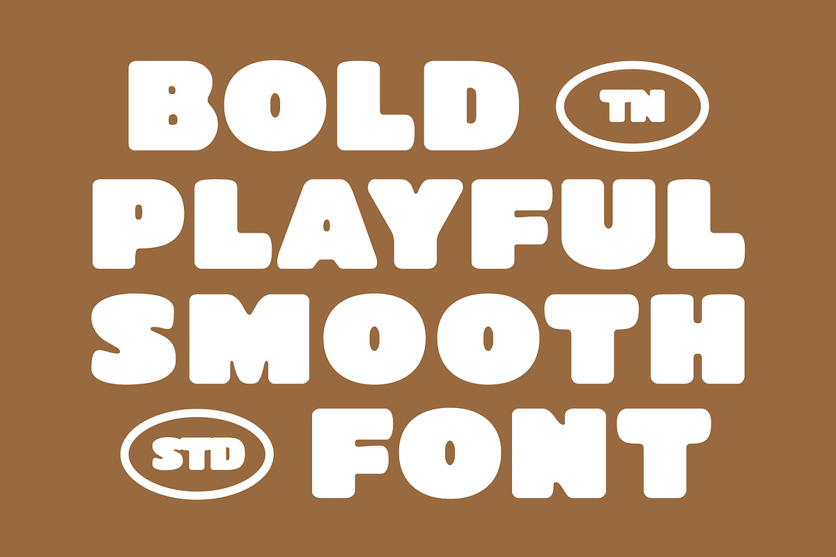 Nobark - Modern Rounded Bold Chunky, a Sans Serif Font by Typia Nesia