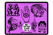 Tattoo Flash Vol. 19 - Stamp Set, a Brush Add-On by LA Studio Sthlm (Thumbnail 1 of 6)