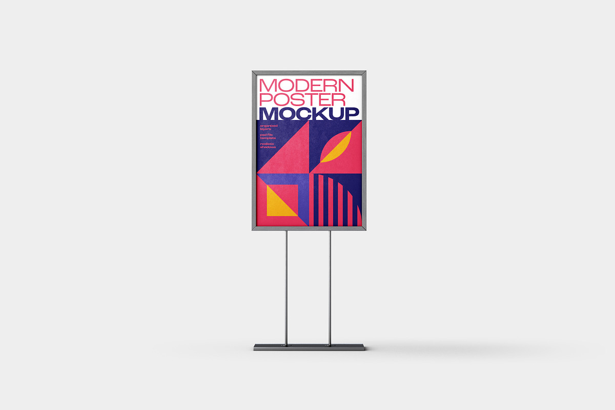 Modern Poster Mockup Set, a Print Template by Deeplab (Photo 5 of 25)