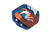 Alone people set. Loneliness concept, a Person Illustration by PaperTrident (Thumbnail 7 of 7)