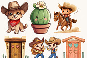 Retro Western Wild West Clipart, a Person Illustration by Design Scotch (Thumbnail 2 of 8)