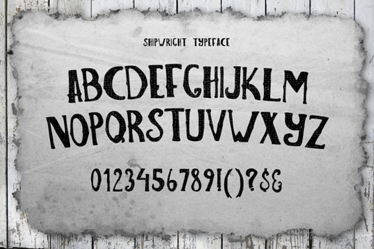 Shipwright Typeface preview 2