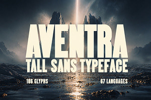 Aventra – Tall Sans Serif Font, a Sans Serif Font by HipFonts