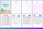 2024-2025 Summer planner Canva, a Stationery Template by Designmela01 (Thumbnail 2 of 6)