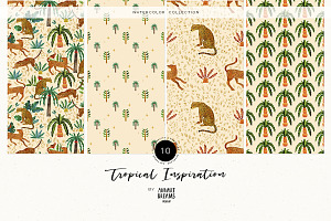 Tropical Palms & Leopards