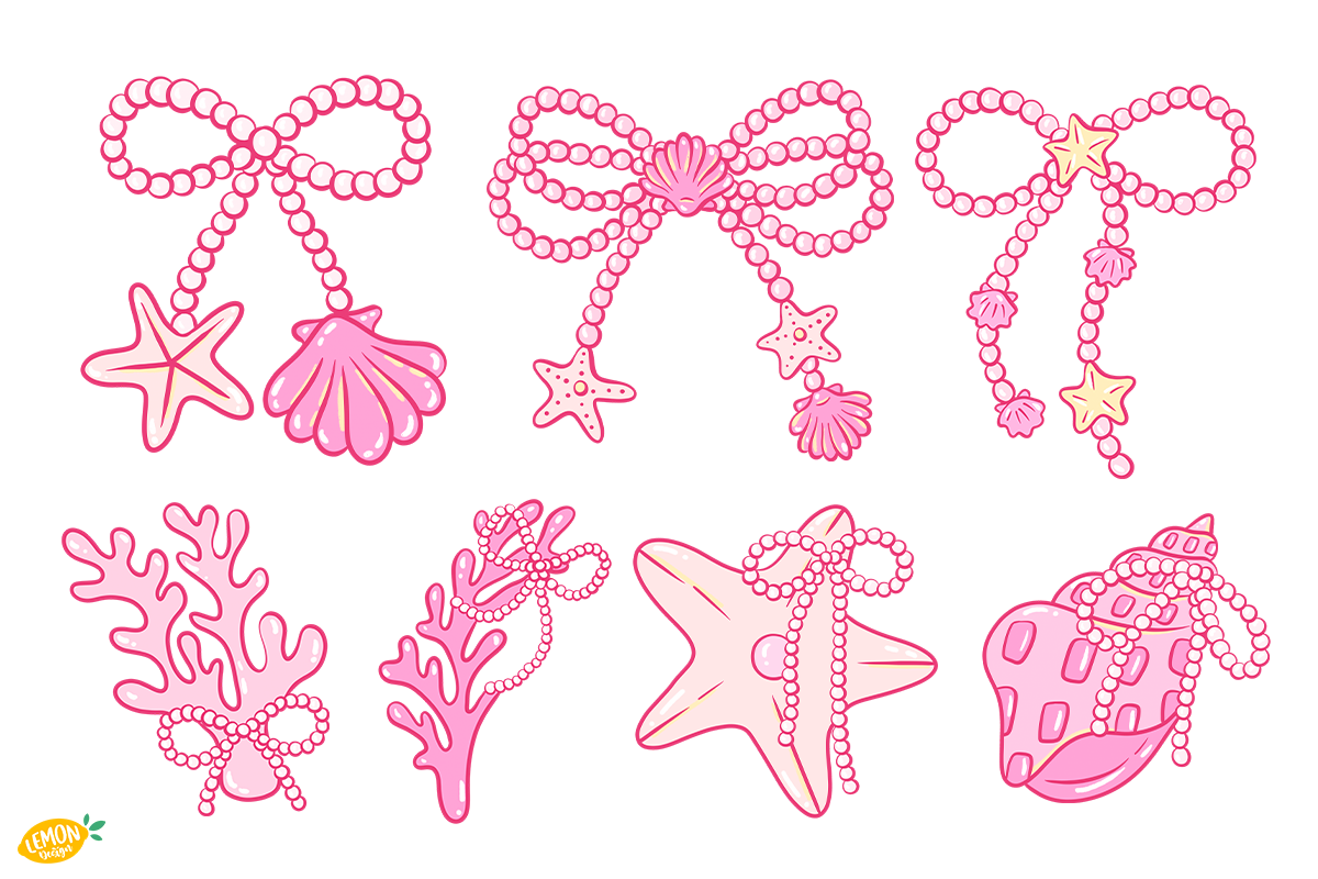 Pearl Bow Seashell PNG Clipart, an Animal Illustration by LemonDesign (Photo 2 of 3)