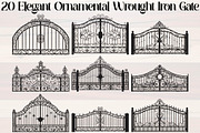 Elegant Ornamental Wrought Iron, a Graphic by Designer_Momina (Thumbnail 1 of 20)