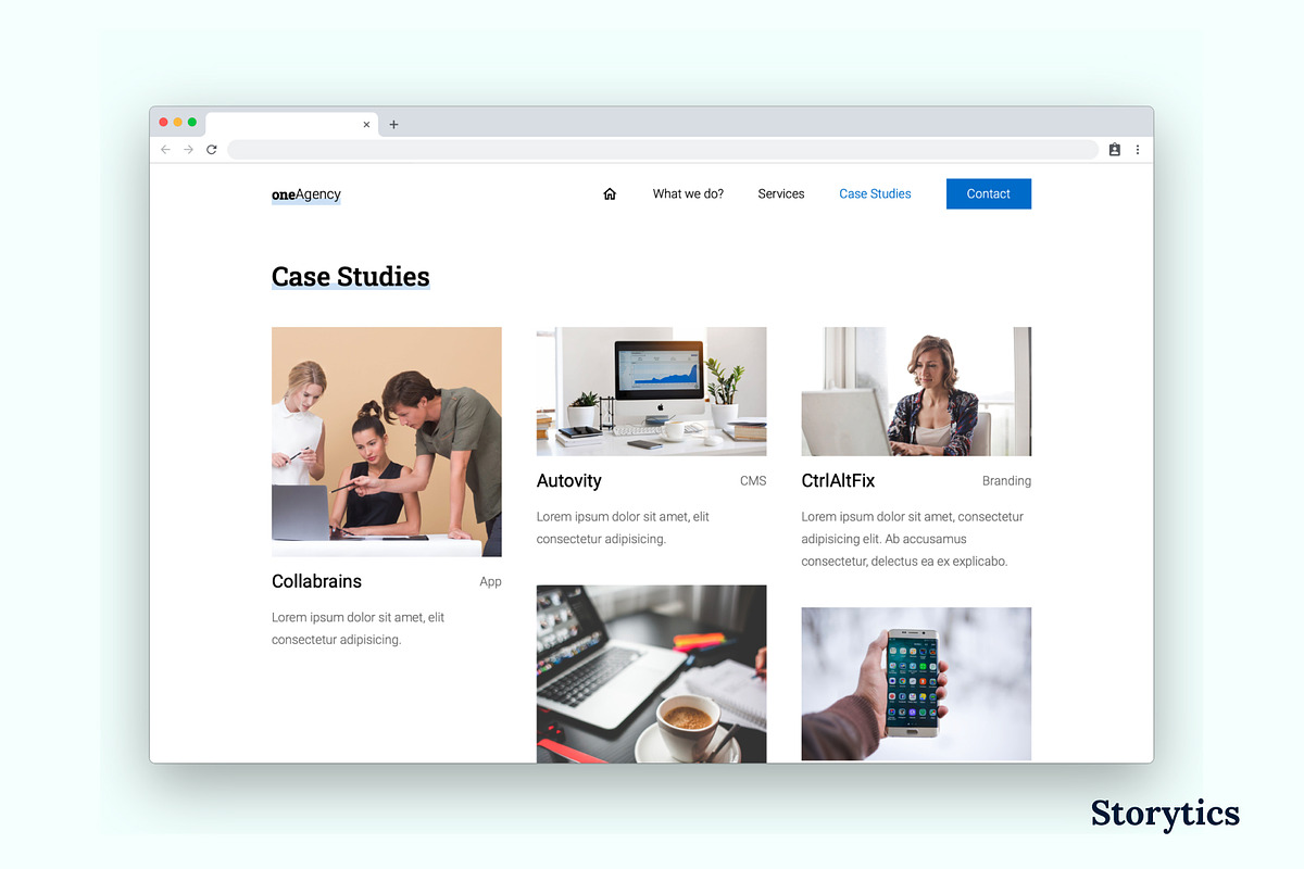 OneAgency - Portfolio, a HTML Template by Storytics (Photo 6 of 7)