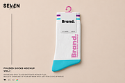 Socks Packaging Mockup, an Advertising Mockup by Se٧enStudio (Thumbnail 1 of 2)