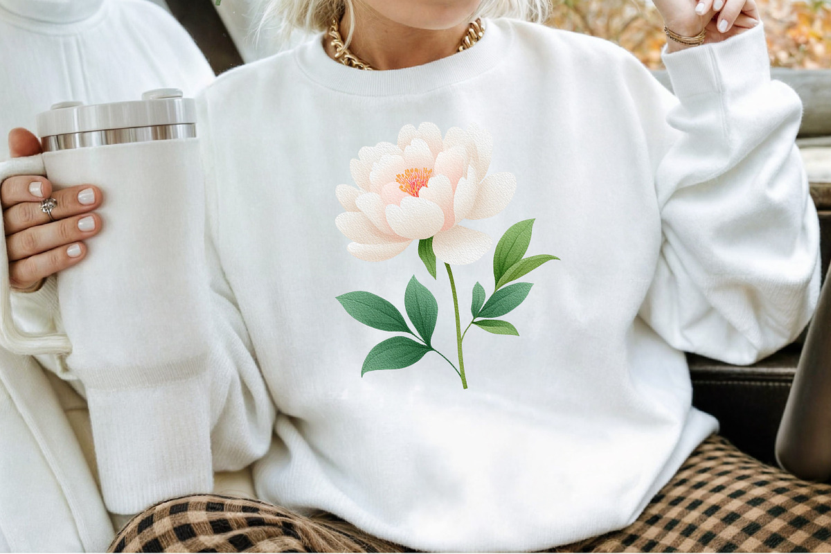 Neutral Bloom Watercolor Flowers Set, an Illustration by Sublimation Artist (Photo 4 of 6)