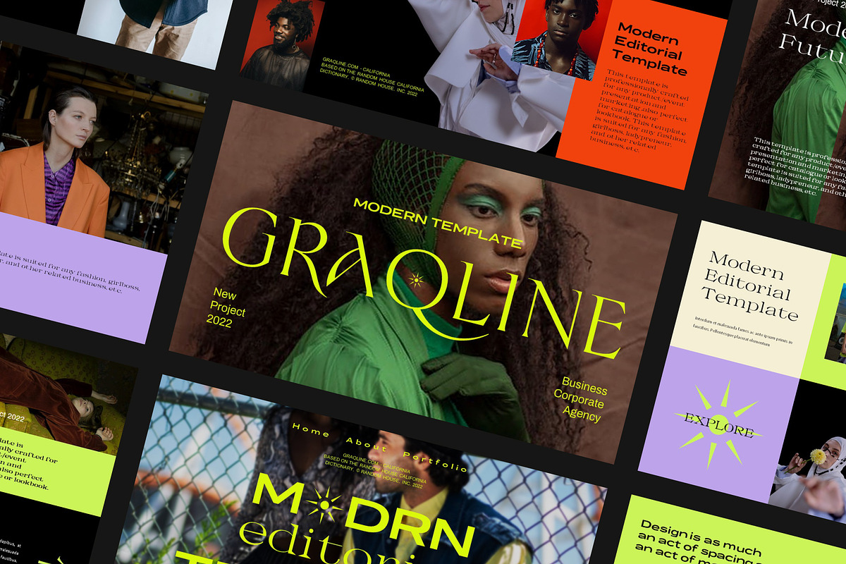 Graqline Bundle Presentation Pack, a Presentation Template by Rocket Template (Photo 15 of 15)