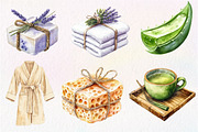 Watercolor Selfcare Clipart, an Illustration by Dream Creation (Thumbnail 5 of 6)