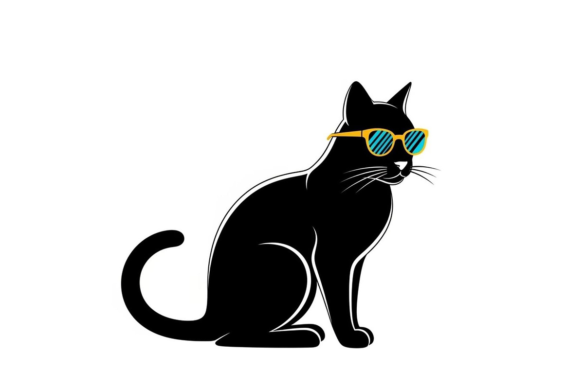 Cool Cat Silhouette Vector Bundle, an Illustration by Designs_River (Photo 29 of 51)