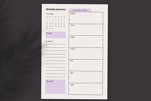 Daily And Weekly Digital Planner