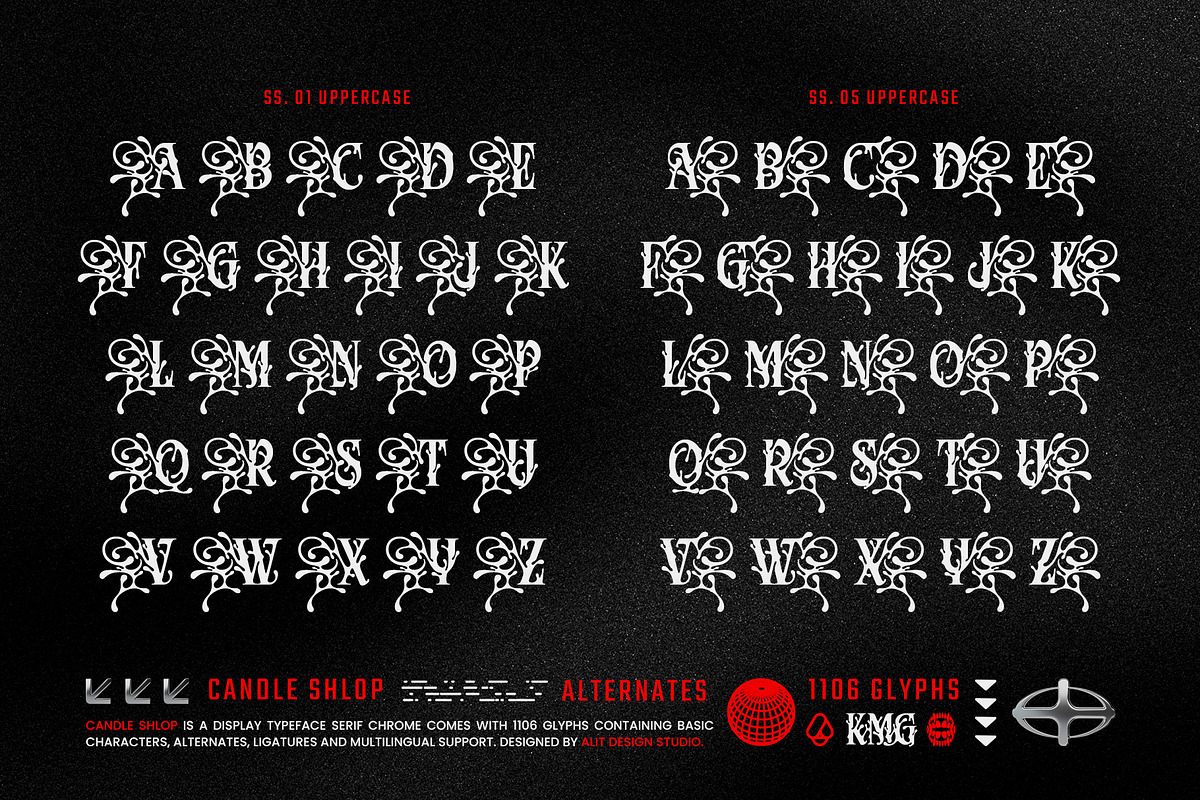 @SVG様 Candle Shlop Typeface, a Serif Font by alit design