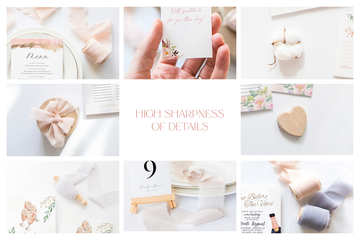 Wedding Invitation Mockup Bundle, a Product Mockup by ILoveMockupDesign (Photo 6 of 16)