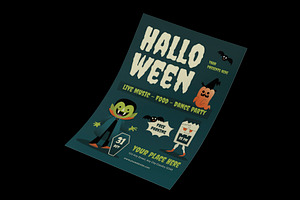 Green Halloween Flyer