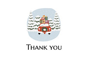 Christmas Winter City Illustrations, a Seasonal Illustration by LyubovZaytseva (Thumbnail 11 of 11)
