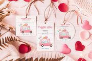 Romantic Favor Tag Mockup Set, a Product Mockup by TatiMockup (Thumbnail 3 of 4)