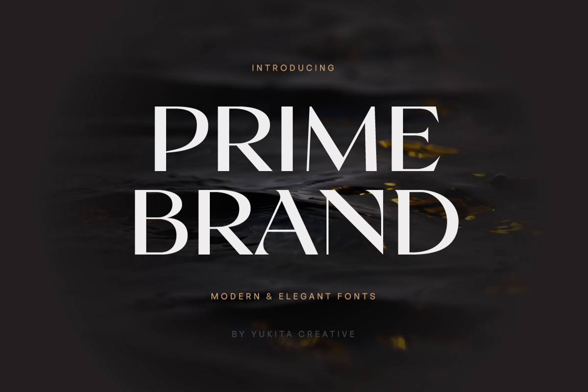 Prime Brand – Elegant Display Font, a Serif Font by Yukita Creative (Photo 1 of 8)