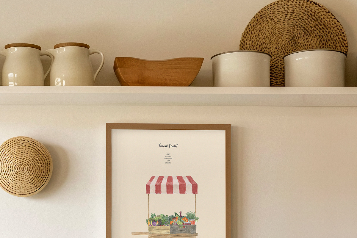 Farmers' Market Watercolor, a Food Illustration by LiChu Art (Photo 8 of 12)