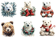 Christmas Polar Bear Sublimation, an Illustration by Designking (Thumbnail 3 of 5)