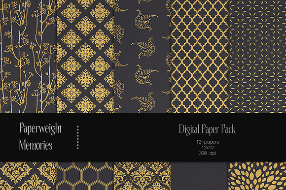 Patterned Paper - Gilded Dreams preview 2