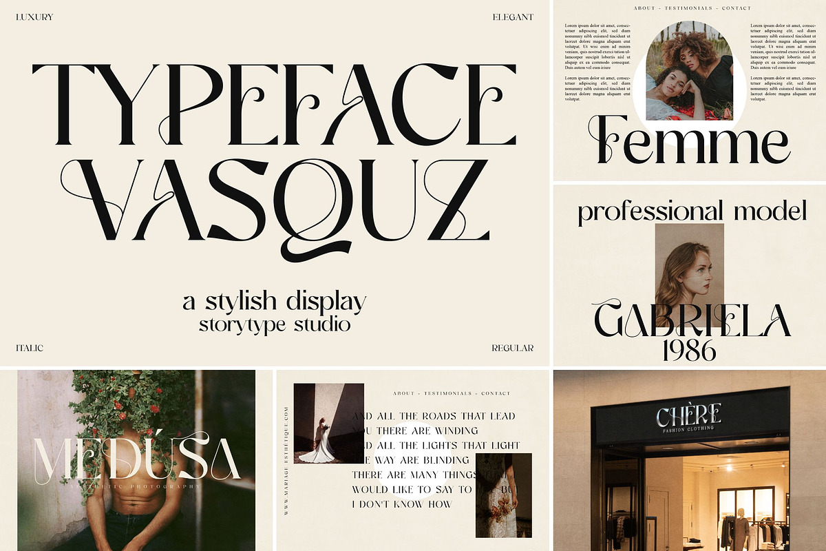 SALE! Modern & Classy Serif Font, a Serif Font by Storytype Studio (Photo 26 of 42)