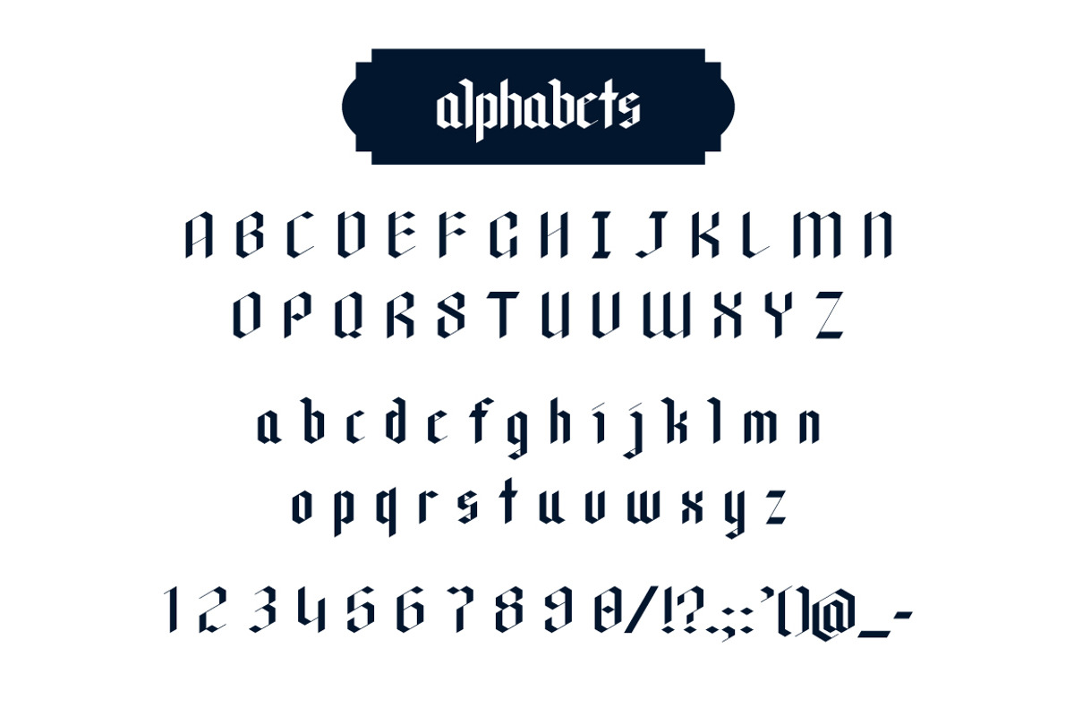 Becristica Blackletter Font preview 4