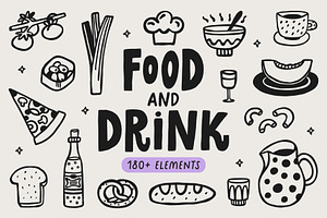 Food & Drink graphic elements, a Food Illustration by piyacler