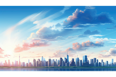 buildings skyline urban background, an Architecture Photo by pikepicture