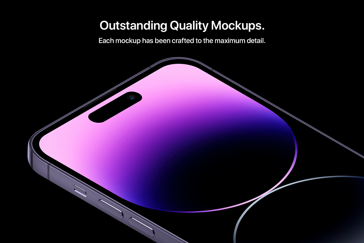 Phone 14 Pro - 21 Mockups Scenes, an iPhone Mockup by Asylab (Photo 4 of 35)