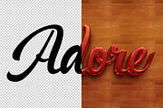 Adore 3D editable text effect, a Layer Style Add-On by Hello Muh (Thumbnail 2 of 2)