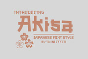 Akisa Faux Japanese Font, a Font by twinstd (Thumbnail 1 of 10)