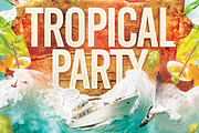 Tropical Party Flyer, a Flyer Template by darkmonarch (Thumbnail 3 of 4)
