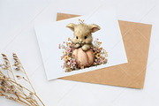 Whimsical Fall Autumn Bunny Clipart, a Seasonal Illustration by Canvas Craft (Thumbnail 10 of 10)