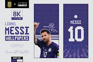 Leo Messi 8K Wallpapers | ARG Away