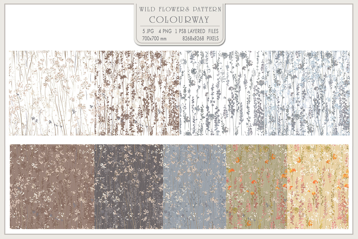 Fresco collection Wild Flowers, a Wallpaper Graphic by Natalia0307 (Photo 4 of 18)
